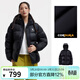 駱駝【迪麗熱巴同款】羽神PRO戶(hù)外羽絨服冬季防風(fēng)保暖外套鵝絨面包服 幻影黑，男女，A35CR28312B L