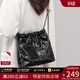 viney牛皮斜挎包包女包水桶鏈條包大容量生日禮物送女友老婆 【黑色】實(shí)用高檔ck風(fēng)小眾腋下包 輕奢時(shí)尚品牌通勤單肩包
