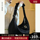 viney包包女包休閑單肩帆布包大容量斜挎腋下餃子包生日禮物送女友老婆 【黑色】學(xué)生實(shí)用走心 品牌百搭高級感通勤運動(dòng)輕便大包