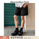 Abercrombie & Fitch美式復古經(jīng)典百搭高街五分褲牛仔褲短褲25秋季男裝128-5087 黑色水洗 31 W(180/78A)