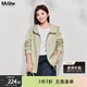慕姍詩(shī)怡（MsShe）【針織棉】大碼女裝2026春裝胖mm巨好看連帽雙拉鏈衛衣外套 青檸色26年3月20日到貨 3XL