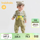 巴拉巴拉【商場(chǎng)同款】嬰兒連體衣秋裝寶寶外出爬服可愛(ài)萌 土灰綠40924 80cm