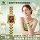 歐利時(shí)（OLEVS）瑞士認證品牌手表女士時(shí)尚防水石英表小綠表簡(jiǎn)約氣質(zhì)女表生日禮物