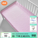 良良苧麻嬰兒隔尿墊防水可洗純棉兒童隔尿墊大尺寸 格秀·粉【雙面肌感】 110*70cm