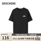 斯凱奇（Skechers）T恤男女同款短袖夏季寬松圓領(lǐng)上衣涼感透氣休閑運動(dòng)衫L225U197