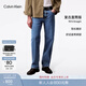 Calvin KleinJeans【復刻90系列】四季款男女情侶中性美式復古ck直筒牛仔褲 U1W-牛仔藍 31