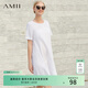 AMII女裝2025極簡(jiǎn)小清新寬松連衣裙夏季裝不規則蛋糕裙氣質(zhì)小 米白 XS 150/76A