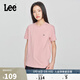 Lee25新品標準版圓領(lǐng)字母印花Logo日常男士短袖T恤日常休閑潮流