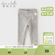 戴維貝拉（DAVE＆BELLA）女童打底褲兒童休閑褲女寶寶彈力褲洋氣幼兒長(cháng)褲春季新款童褲 灰色【現貨】 100 cm（建議身高90-100cm）