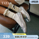 他她（TATA）淺口平底單鞋女鞋法式芭蕾鞋晚晚鞋秋季新款 銀色 37
