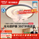 歐普照明（OPPLE）吸頂風(fēng)扇燈臥室燈高級感電扇高端變頻靜音設計感一體智能遙控FS 【全光譜 】40瓦-可搖頭-三檔調色
