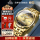 東方雙獅手表原裝進(jìn)口全自動(dòng)機械表日本萬(wàn)年歷大表盤(pán)商務(wù)男表生日禮物 大金表萬(wàn)年歷【43.5mm大表盤(pán)】送長(cháng)輩