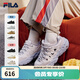 斐樂(lè )（FILA）官方楊冪同款松餅鞋女鞋老爹鞋運動(dòng)鞋鞋子厚底休閑鞋 微白-WW 36.5