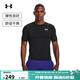 安德瑪（Under Armour）春夏HeatGear Armour男子訓練運動(dòng)短袖緊身衣1361518 黑色001 L