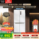松下（Panasonic）大海豹PLUS 575L十字門(mén)冰箱四開(kāi)門(mén)家用零嵌入雙系統風(fēng)冷無(wú)霜一級能效NR-JW58CMB-W【國家補貼】