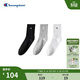 Champion冠軍運動(dòng)襪25秋季男女純色跑步透氣高筒襪夏季 黑色 L（24-26CM）