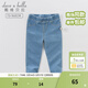 戴維貝拉（DAVE＆BELLA）春裝女童牛仔褲兒童褲子男童春季童裝春秋款寶寶長(cháng)褲小孩大童衣服 牛仔藍-N 120 cm（建議身高110-120cm）