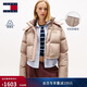 TOMMY JEANS【防潑水】Jeans秋冬女裝90絨面包服/可拆卸帽寬松短羽絨服
