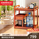 金灶（KAMJOVE） 移動(dòng)茶車(chē)功夫茶盤(pán)茶桌家用茶臺移動(dòng)茶幾泡茶柜自動(dòng)上水茶具套裝 搭配K9茶藝爐套裝 1個(gè)