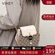 viney新款斜挎包包女包品牌水桶包輕奢單肩生日禮物送女友老婆 【米白色】實(shí)用高檔洋氣鏈條包