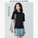 佐丹奴短袖T恤女2026年夏新款純棉純色雙層圓領(lǐng)休閑上衣13326239