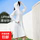 長(cháng)款修身防曬衣女夏季戶(hù)外防紫外線(xiàn)透氣薄款冰絲風(fēng)衣全身防曬服 白色 【長(cháng)款黑膠帽檐防曬衣】 均碼 【適合80-140斤】