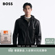 雨果博斯BOSS【羊皮革】 男士26年春季新款羊皮革皮衣 001-黑色 L (50)