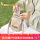 萊夫迷你手機包日字型斜挎包輕盈運動(dòng)休閑帆布包包女包生日禮物 奶茶杏-可放iPhone14
