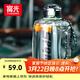 富光噸杯桶大容量塑料杯水杯Tritan刻度吸管運動(dòng)戶(hù)外水壺杯子2600ML