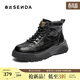 森達馬丁靴男冬季新款商場(chǎng)同款戶(hù)外厚底休閑短皮靴DB012DD5 黑色絨里 41