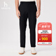 哈吉斯（HAZZYS）男裝 春季款長(cháng)褲直筒褲【四面彈】休閑褲男ATDZP0CAP07 深藏青色DN 33 （175/80A）