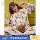 果殼（Gukoo）睡衣女冬季新款卡通iP聯(lián)名毛絨舒適保暖女士家居服套裝D 米奇套裝 L