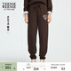Teenie Weenie小熊女裝衛褲年秋季簡(jiǎn)約休閑多色運動(dòng)風(fēng)衛褲 棕色 M