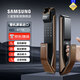三星（SAMSUNG）指紋鎖智能鎖家用入戶(hù)別墅防盜門(mén)木門(mén)刷卡電子密碼鎖P718京東物流 P718咖【全自動(dòng)鎖體+光學(xué)指紋】
