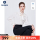 Navigare意大利小帆船襯衫女士長(cháng)袖春季寬松時(shí)尚女裝襯衣氣質(zhì)百搭顯瘦寸衫 椰奶白 L