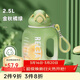 物生物（RELEA）運動(dòng)水杯噸杯噸桶大容量Tritan塑料健身水壺男女學(xué)生吸管杯子禮物