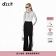 DZZIT地素抓絨運動(dòng)褲春秋休閑慵懶感都市運動(dòng)風(fēng)女 黑色 S