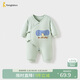 童泰（TONGTAI）嬰兒蝴蝶衣冬季純棉夾棉初生寶寶連體衣新生兒哈衣爬服綠色59cm