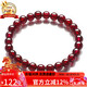 石玥珠寶精品6-7mm石榴石手鏈本命年轉運珠天然手串男女士款 水晶瑪瑙