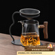 尚言坊茶漏茶濾茶具配件黑陶茶濾網(wǎng)一體玻璃公道杯泡茶神器茶葉過(guò)濾器 8葫蘆過(guò)濾組+方山公道杯