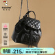 啄木鳥(niǎo)（TUCANO）女士雙肩包2026新款大容量背包時(shí)尚小香風(fēng)韓版書(shū)包開(kāi)學(xué)季生日禮物 黑色