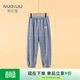 努比屋兒童家居褲女童秋冬季珊瑚絨加絨睡褲男童居家睡衣中大童褲子