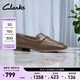 Clarks其樂(lè )Ubree15 Charm輕舞系列女鞋新款優(yōu)雅羊皮樂(lè )福鞋通勤方頭單鞋 棕色 261807194 38