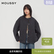 moussy 新品老錢(qián)靜奢風(fēng)廓形毛呢夾克外套女010HAJ30-1401 170炭灰色 均碼 00020/F