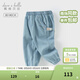 戴維貝拉（DAVE＆BELLA）童褲純棉兒童褲子女童春裝新款牛仔褲小童束腳褲女寶寶長(cháng)褲 淺藍色【現貨】 90 cm（建議身高80-90cm）