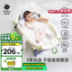 babycare嬰兒洗澡盆坐浴盆洗澡神器可折疊浴盆游泳洗澡桶浴盆+浴墊 冰川藍