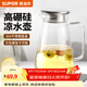 蘇泊爾（SUPOR）冷水壺帶把手玻璃耐高溫家用大容量水杯涼白開(kāi)泡茶壺瓶套裝2026新 涼水壺1.8L