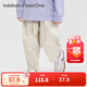 巴拉巴拉balaOne寶寶長(cháng)褲純棉褲子女童秋新款休閑褲甜美時(shí)尚 晨灰20114 90