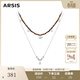 Arsis小森林雙層疊鏈女小眾輕奢設計感疊戴項鏈送女友禮物 小森林雙層疊鏈