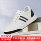 何金昌新款內增高男鞋百搭頭層牛皮休閑經(jīng)典小白鞋運動(dòng)板鞋7CM 白色C2C127D1171DH （增高7CM） 41